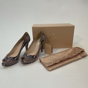 Prada Snakeskin Stilettos